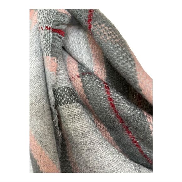 MULTI SEASON OVERSIZED PLAID BLANKET SCARF - Picture 5 of 5